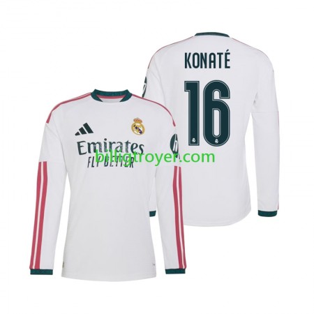 Billige Fotballdrakter Real Madrid Ibrahima Konate 16 Hjemmedraktsett 2026/27 Langermet